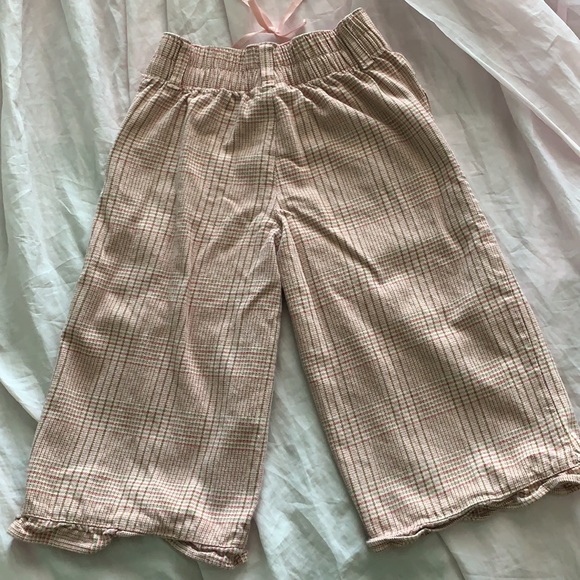 Girls Pink Plaid Pants - Picture 5 of 6